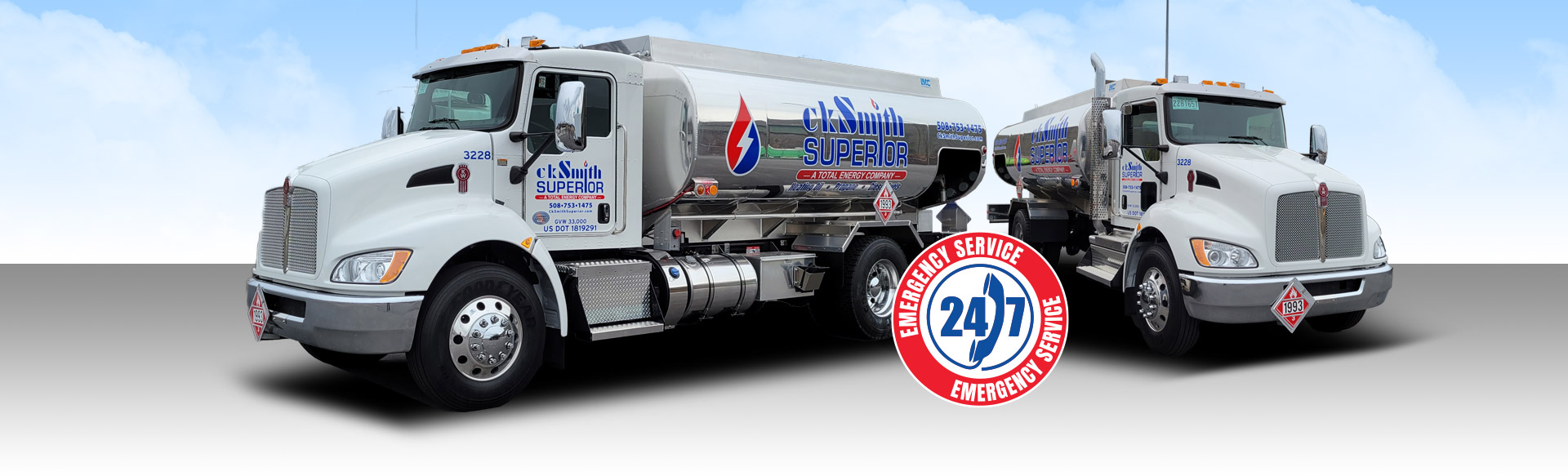 ckSmithSuperior's fleet of oil delivery trucks, propane delivery trucks and service vehicles