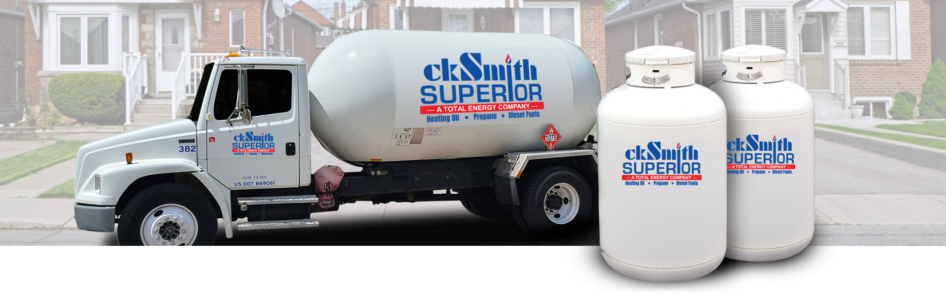 ckSmithSuperior delivering propane to a homeowner in Central MA