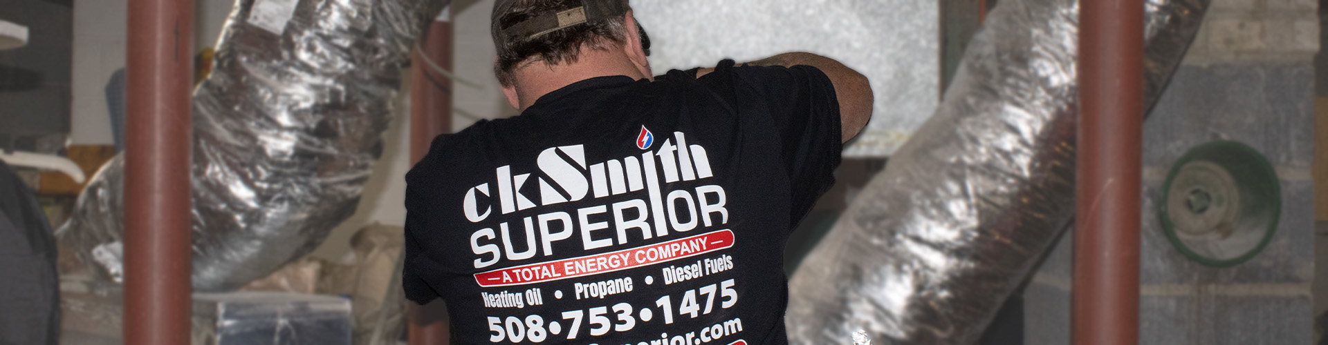 ckSmithSuperior Service Technician onsite at a customer's home